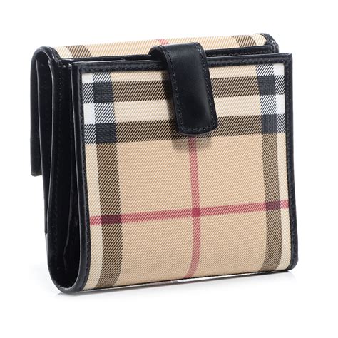 burberry check wallet